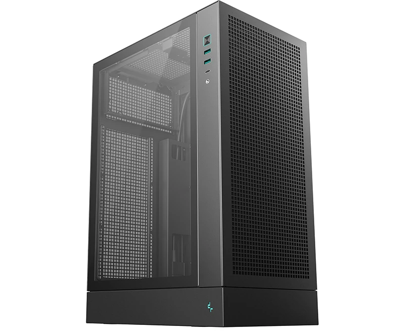 Корпус Deepcool CH170 Plus без БП, черный, Micro ATX/Mini-ITX