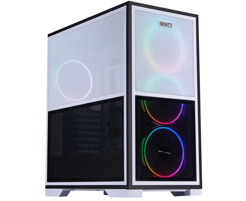 Корпус 1 STPLAYER Infinity IF8 ARGB White (IF8-WH-4 FO7-14-W)/ E-ATX / 4x140mm ARGB fans
