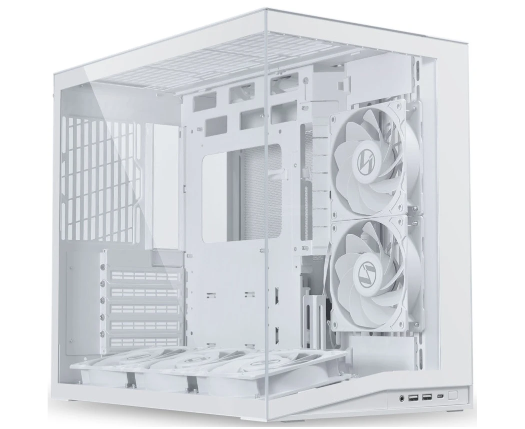 Корпус Lian Li O11 Dynamic Mini V2 Flow (G99.O11 DMIV2 FW.R0) / White / 5 x 120mm PWM Fan / Mid-Tower, TG