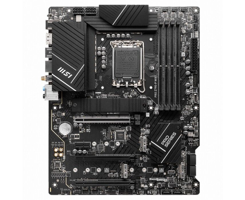MB s1700 MSI PRO Z790-P Wi Fi, 4*DDR5, 3*PCI Ex16, 1*PCI Ex1, 4*M.2, 2*Type C, 1*USB3.2 Gen2, 6*USB3.2 Gen1, 16*USB2.0, 6*SATA3.0, 2.5 G, DP, HDMI, ATX, RTL