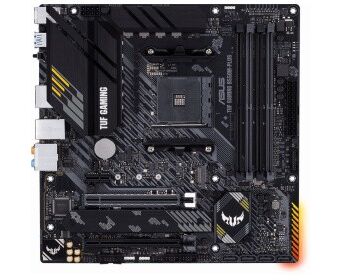 MB s AM4 ASUS TUF GAMING B550 M-PLUS AMD B550, 4x DDR4-3200 МГц, 2x PCI-Ex16, 2x M.2, Micro-ATX