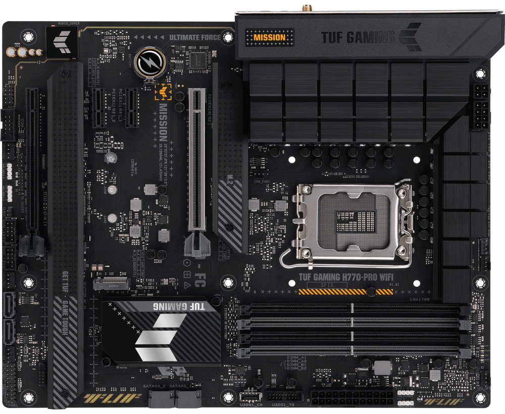 MB s1700 ASUS TUF GAMING H770-PRO WIFI LGA1700 ATX 4x DDR5 2x PCI Ex16 2x PCI Ex1 4x M.2 USB-C DP HDMI 2.5 GLAN Wi-Fi 6 (90 MB1 D50-M1 EAY0)