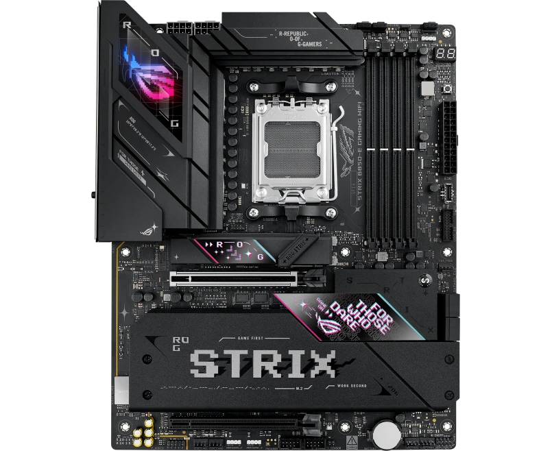 MB s AM5 ASUS ROG STRIX B850-E GAMING WIFI ATX 4x DDR5 2x PCI Ex16 5x M.2 2х USB-C DP HDMI 5 GLAN Wi-Fi 7 (90 MB1 J60-M0 EAY0)