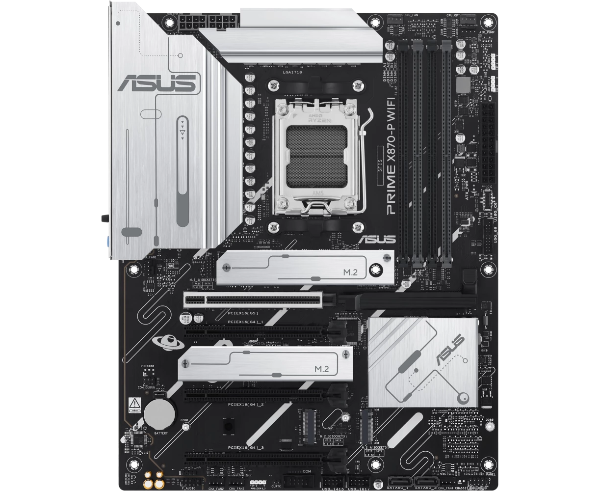 MB s AM5 ASUS PRIME X870-P WIFI ATX 4x DDR5 4x PCI Ex16 4x M.2 2x USB-C HDMI 2.5 GLAN Wi-Fi 7 (90 MB1 IS0-M0 EAY0)