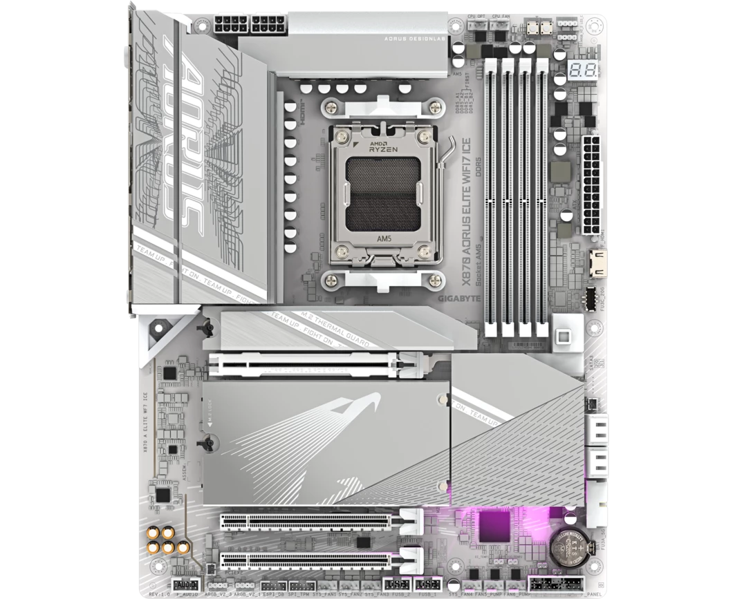 Материнская плата Gigabyte X870 Aorus Elite Wi Fi7 Ice, RTL