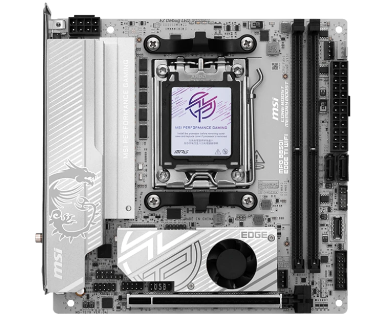 Материнская плата MSI MPG B850 I Edge TI Wifi, AMD B850 SAM5 MITX