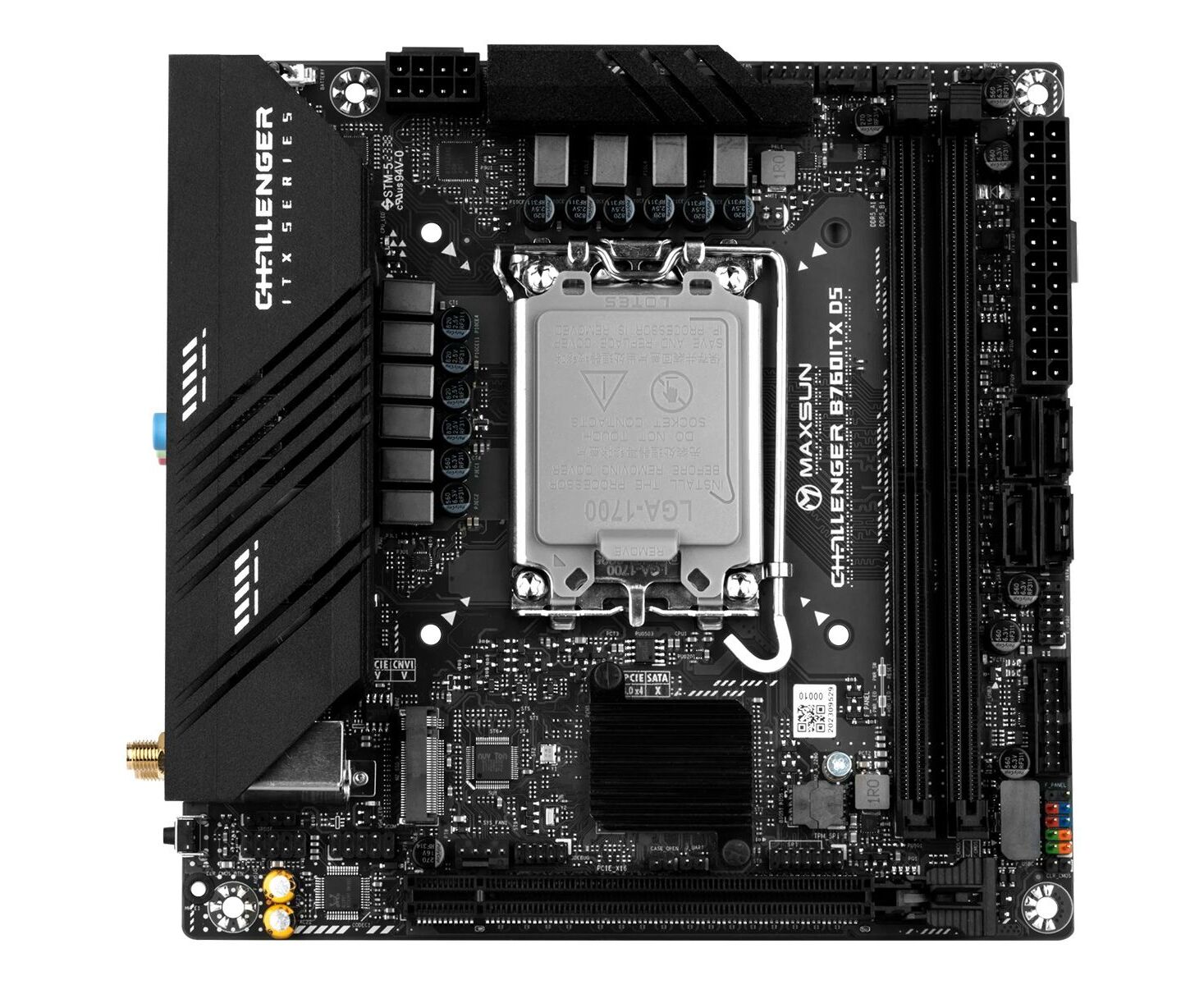 Материнская плата Maxsun MS-Challenger B760 ITX D5 (6940709694060)