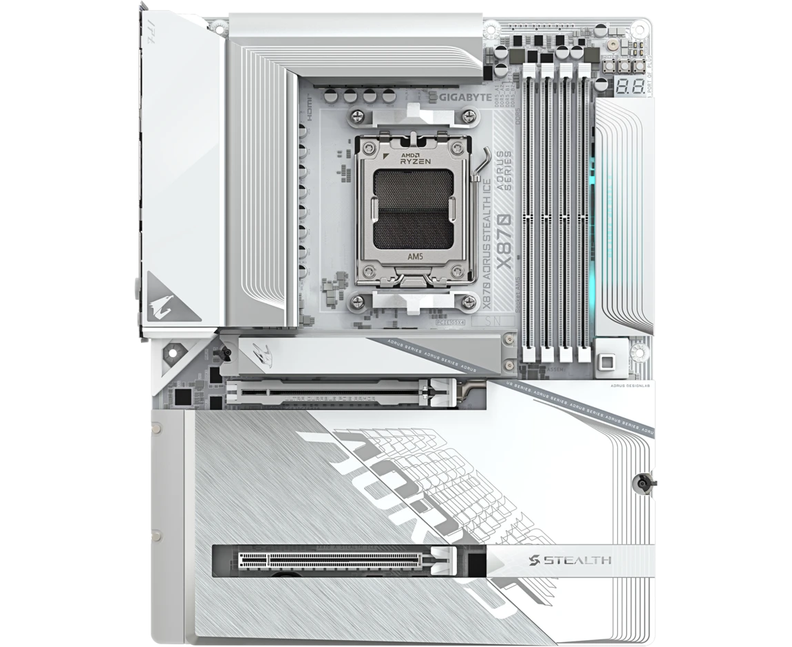 Материнская плата Gigabyte X870 Aorus Stealth Ice