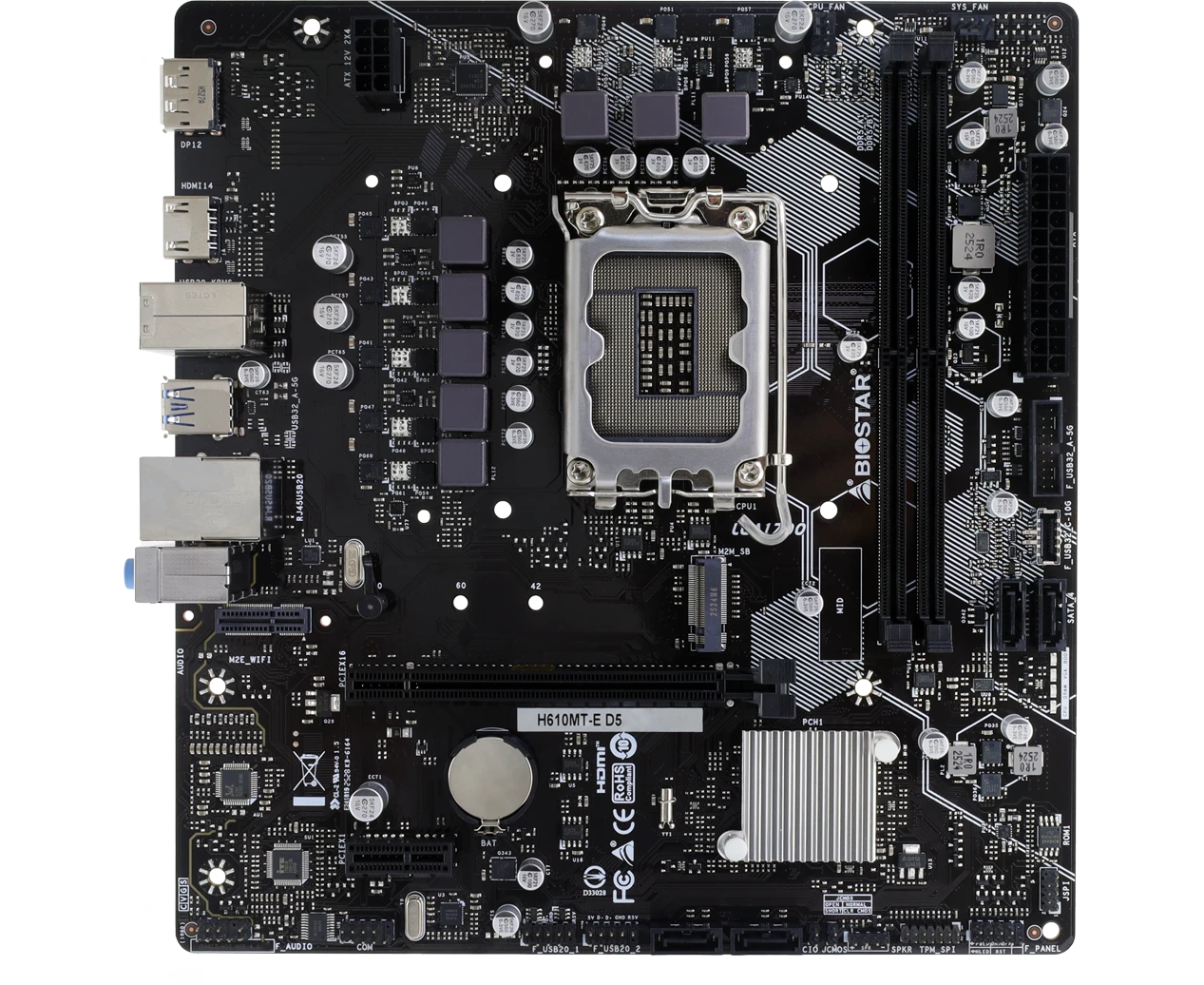 Материнская плата Biostar H610 MT-E D5