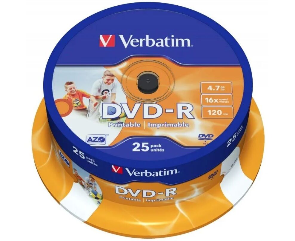 VERBATIM DVD-R 4,7 GB 16x CB/25