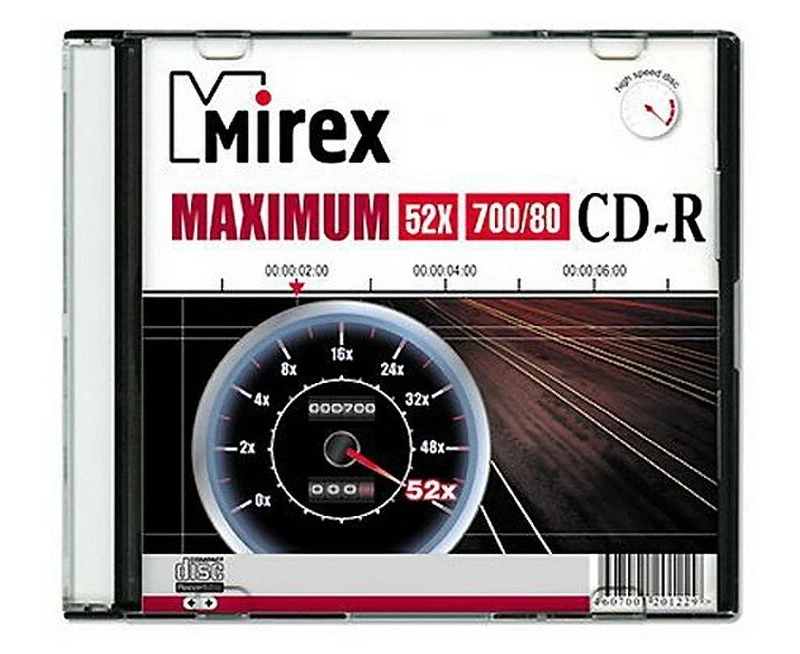 Диск CD-R Mirex (UL120052 A8 C) 700 Mb, 52х, Maximum, Бум. конверт (1), (1/600)