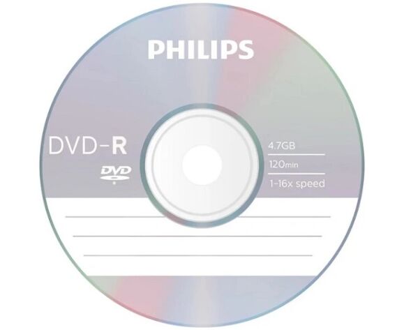 Диск DVD+R Philips DR4 S6 B00 F/97 4.7 Gb, 16x, Cake Box (100)