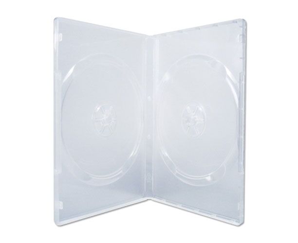 Бокс De Tech для CD/DVD двойной 9мм прозрачный