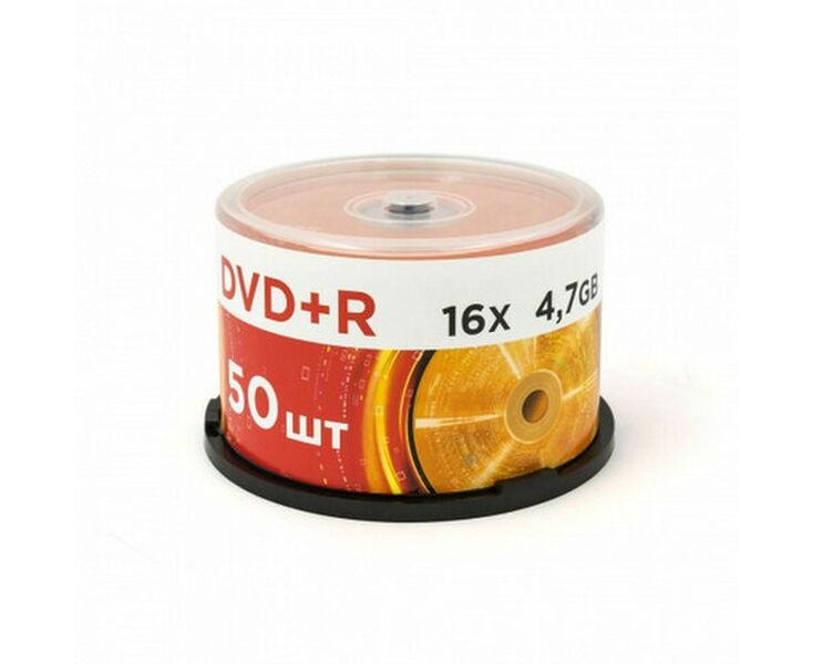 Диск DVD+R MIREX UL130013 A1 B, 4,7 Гб, 16x, Cake Box (упаковка на шпиле) 50шт