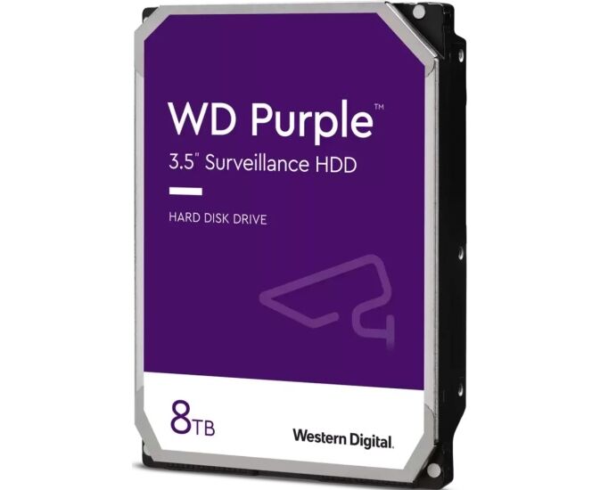 HDD Western Digital WD85 PURZ 3.5" 8 TB Purple Surveillance SATA 6 Gb/s - 5640 rpm
