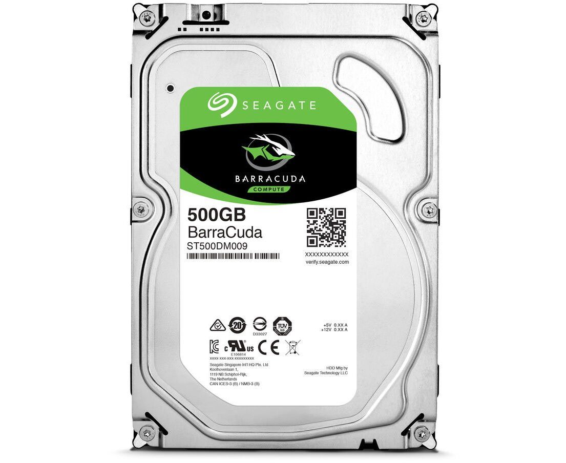 HDD 3,5" 500 GB 7200rpm SATA3 32 MB Seagate Barra Cuda (ST500 DM009)