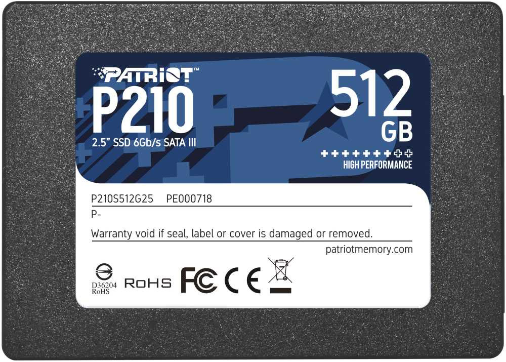 SSD Patriot 512 Gb P210 P210 S512 G25