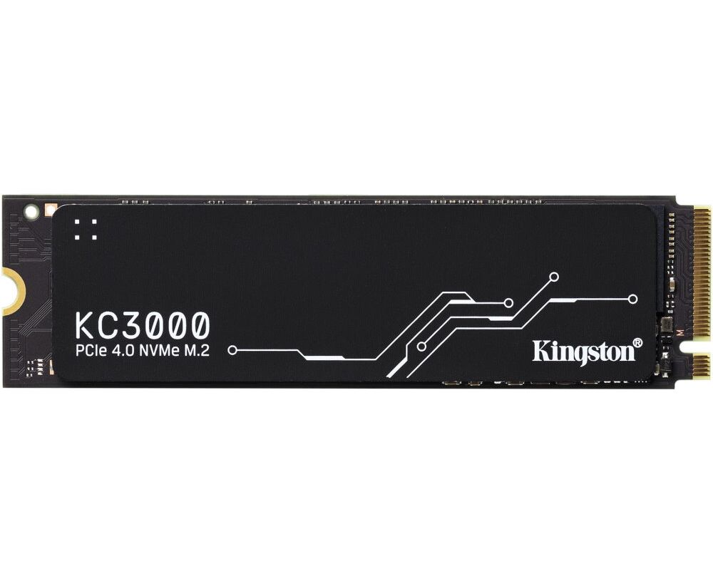 SSD M.2 512 GB PCI-e4.0 Kingston KC3000 Series (SKC3000 S/512 G) (PCI-E 4.0 x4, up to 7000/3900 Mbs, 900000 IOPS, 3 D TLC, NV Me, 400 TBW, Phison E18, 22х 80m (PCI-E 4.0 x4, up to 7000/3900 Mbs, 90...