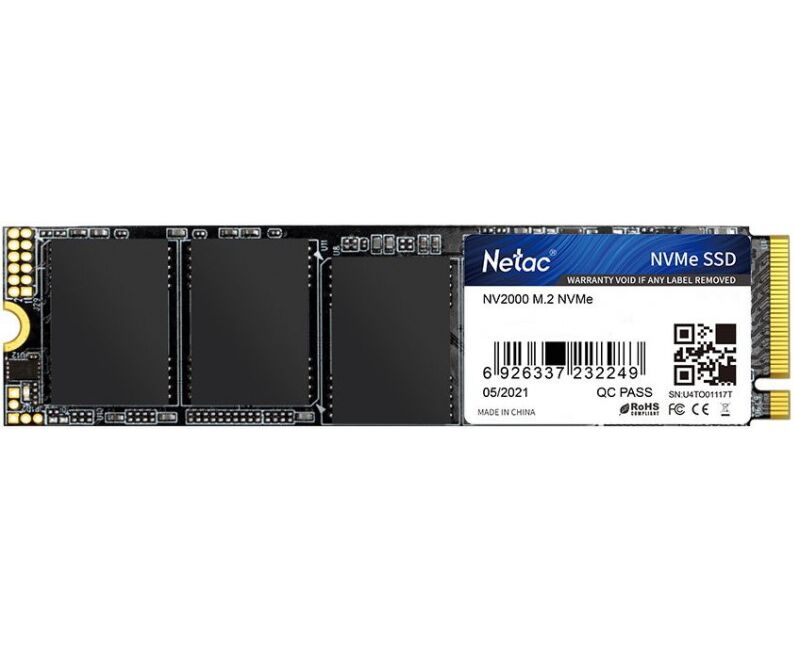 SSD Netac M.2 2280 NV2000 NV Me PC Ie 256 GB NT01 NV2000-256-E4 X
