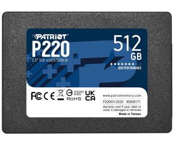 SSD Patriot P220 P220 S512 G25 SATA III 512 Gb 2.5"