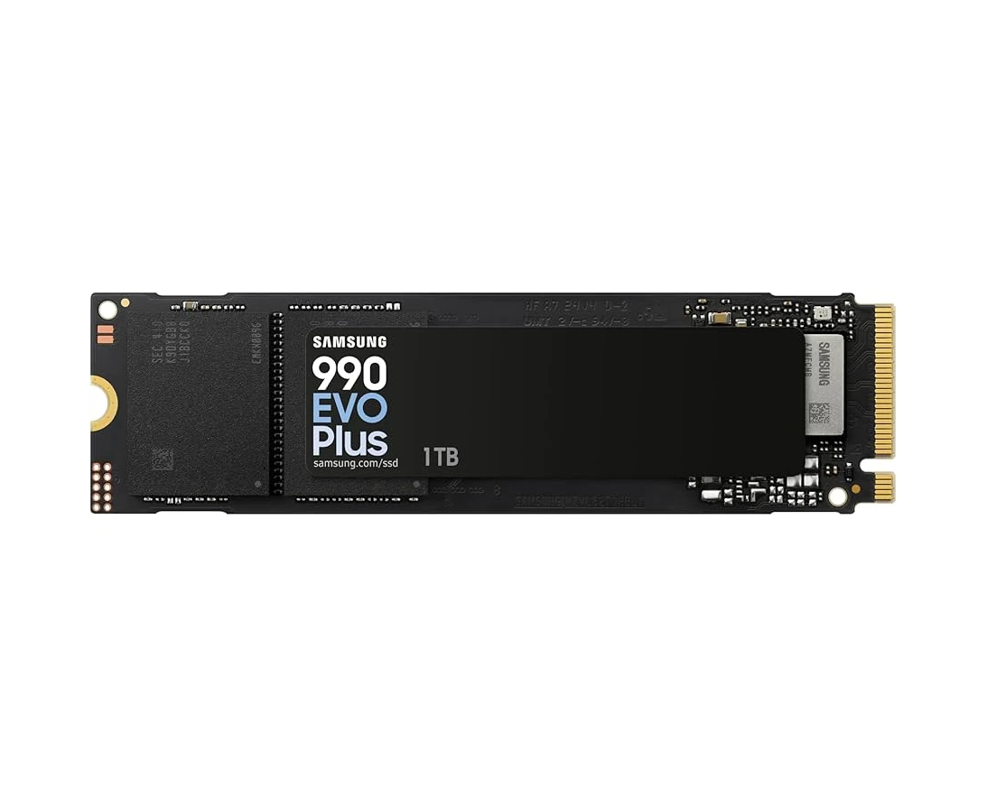 SSD Samsung 990 Evo Plus (MZ-V9 S1 T0 BW) 1 ТБ, M.2 2280, PC Ie 4.0 x4, NV Me, M.2