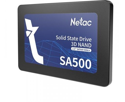 Внутренний SSD Netac 480 GB SA500, SATA-III, R/W - 520/450 MB/s, 2.5", 3 D NAND