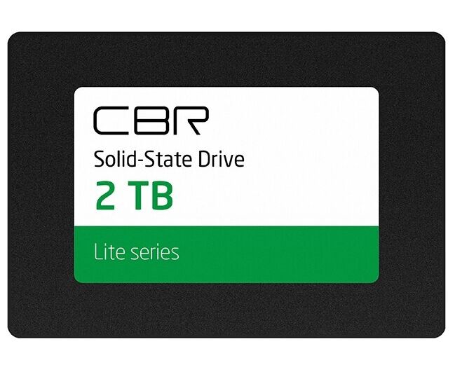 SSD CBR (SSD-002 TB-2.5-LT22) серия "Lite", 2048 GB, 2.5", SATA III 6 Gbit/s, SM2259 XT, 3 D TLC NAND