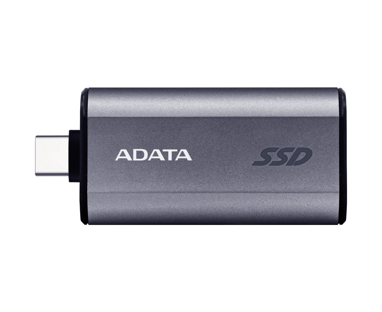 SSD A-DATA SC750 (SC750-1000 G-CCBK), External, 1 TB USB 3.2 Gen 2 Type-C, R/W -1050/1000 MB/s серый