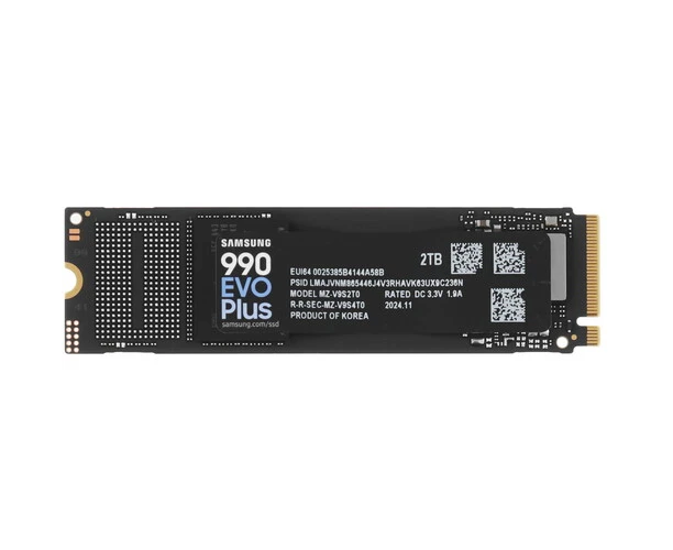SSD Samsung 990 Evo Plus (MZ-V9 S2 T0 BW) 2.0 Tb M.2 (PCI-E 5x2/4x4, 7250/6300 M Bs, 3 D TLC, NV Me 2.0, 1200 TBW, 22х 80mm)