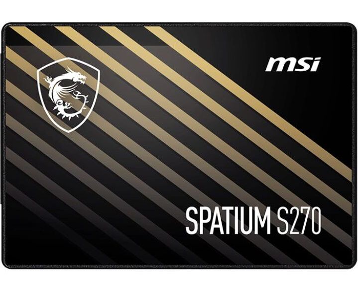 SSD 2.5" 240 Gb SATA MSI Spatium S270 (S78-440 N070-P83) 500/400, IOPS 50/80 K, MTBF 2 M, 110 TBW, 0,25 DWPD, RTL (001151)