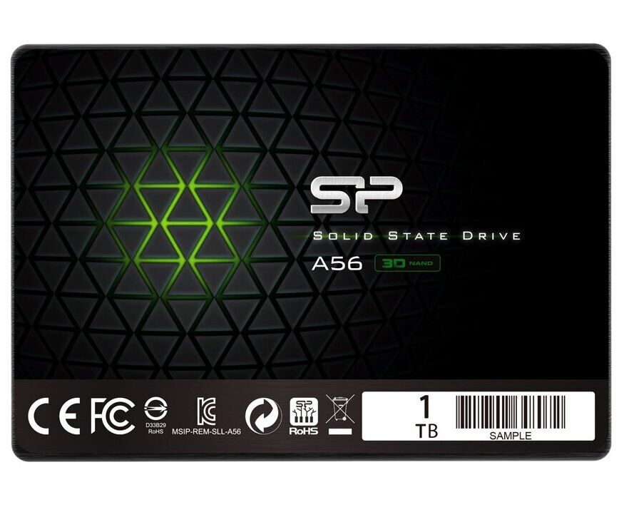 Внутренний SSD Silicon Power 1 TB A56, SATA-III, R/W - 560/530 MB/s, 2.5", TLC