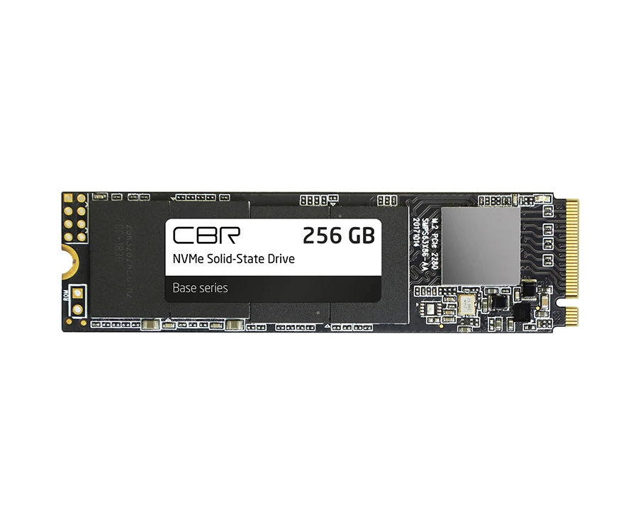 SSD CBR Base SSD-256 GB-M.2-BS24b, 256 GB, M.2 2280, PC Ie 3.0 x4, NV Me 1.3, 3 D TLC NAND, R/W speed up to 2900/1800