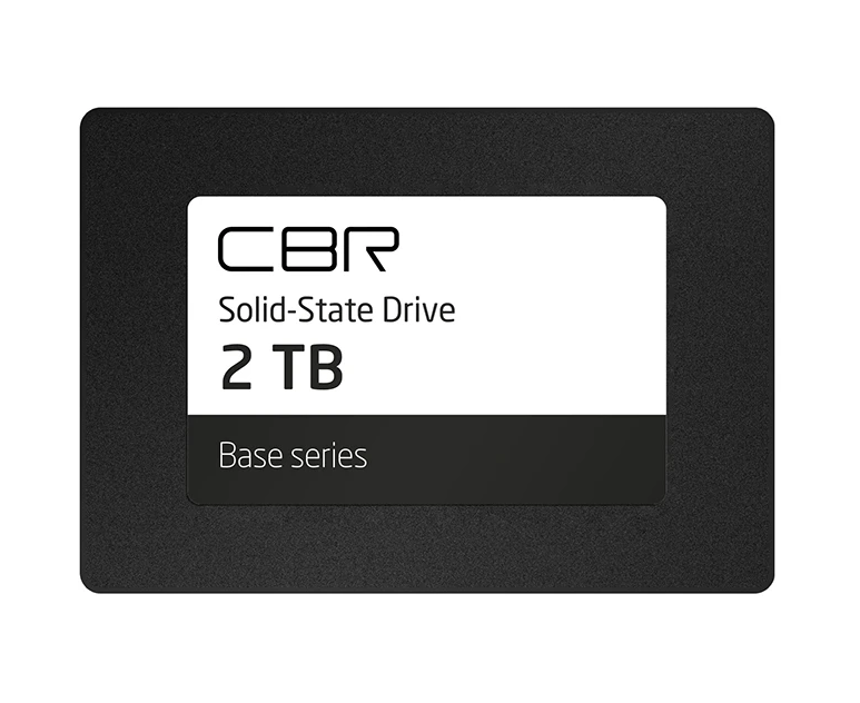 SSD CBR Base SSD-002 TB-2.5-BS24b, 2048 GB, 2.5, SATA III 6 Gbit/s, 3 D TLC NAND, R/W speed up to 550/500 MB/s, TBW