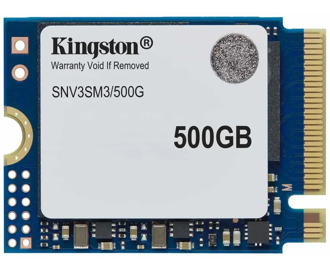 SSD Kingston NV3 SNV3 SM3/500 G, 500 GB, M.2(22x30mm), NV Me, PC Ie 4.0 x4, 3 D TLC, R/W 5000/3000 MB/s, TBW 160, DWPD 0.2