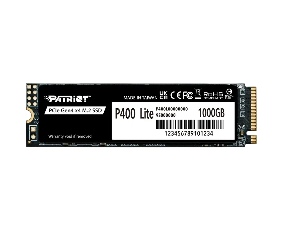 SSD Patriot P400 Lite (P400 LP1 KGM28 H) 1 TB M.2 2280 NV Me P Cle 4.0 x4 R3500/W2700 TBW 560 TB 3 D NAND with HS