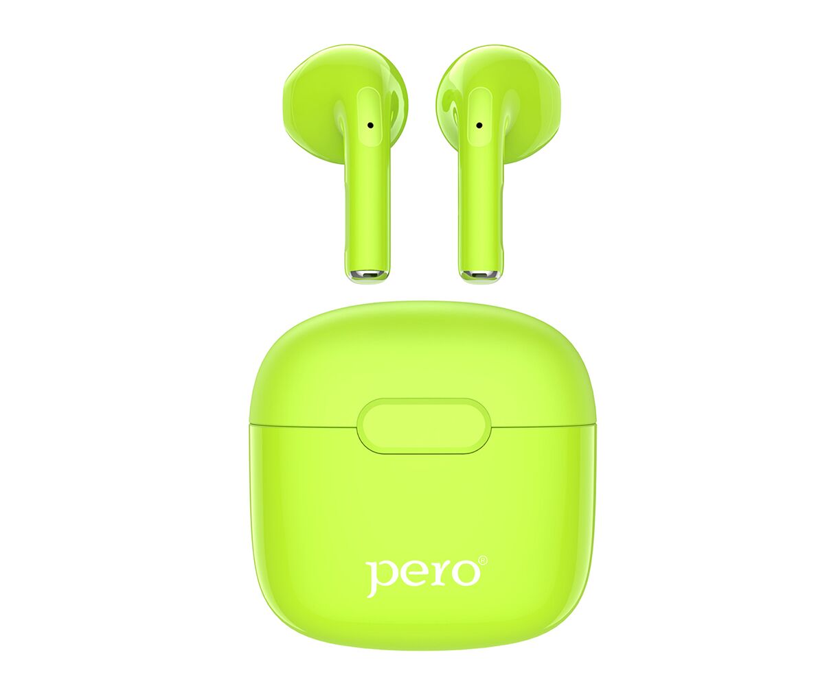 Беспроводные наушники PERO TWS05 COLORFUL Green