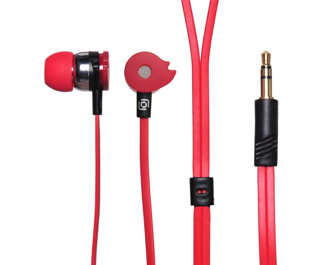 Наушники Oklick HP-S-210 1.2м красный
