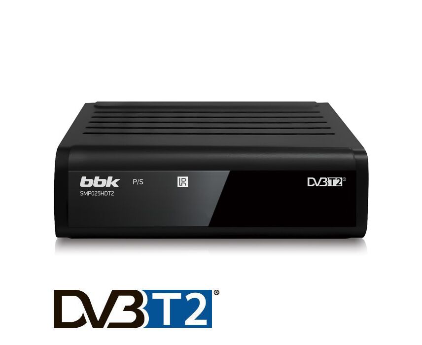 Ресивер DVB-T2 BBK SMP025 HDT2 черный