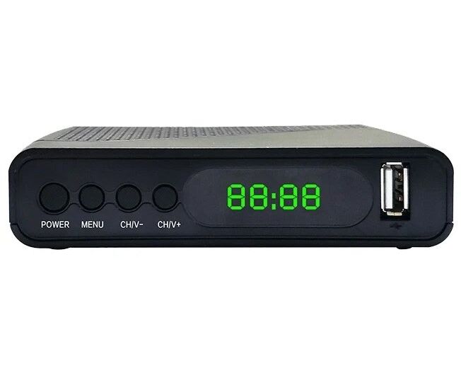 Ресивер DVB-T2 Hyundai H-DVB500 черный