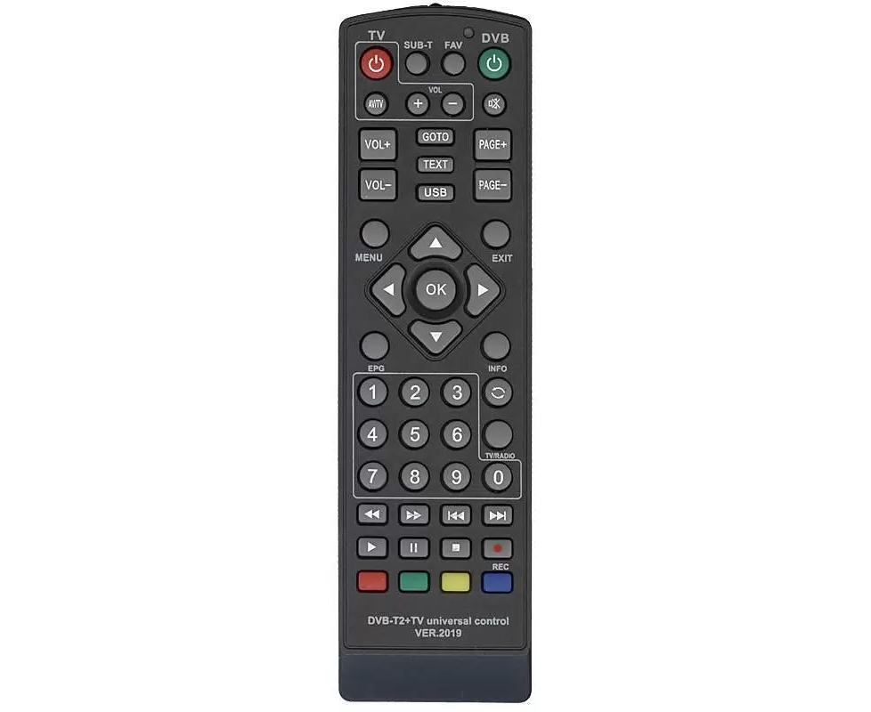 Пульт ДУ Huayu DVB-T2+2 для ресиверов универсальный