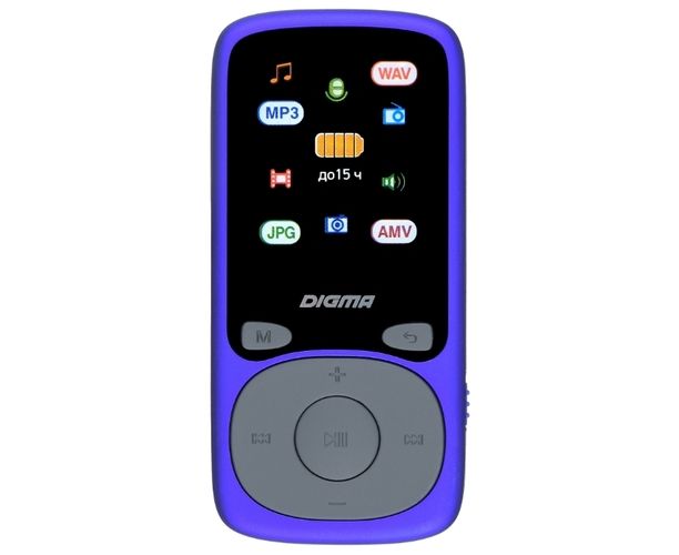 Плеер Hi-Fi Flash Digma B4 8 Gb синий/1.8"/FM/micro SDHC
