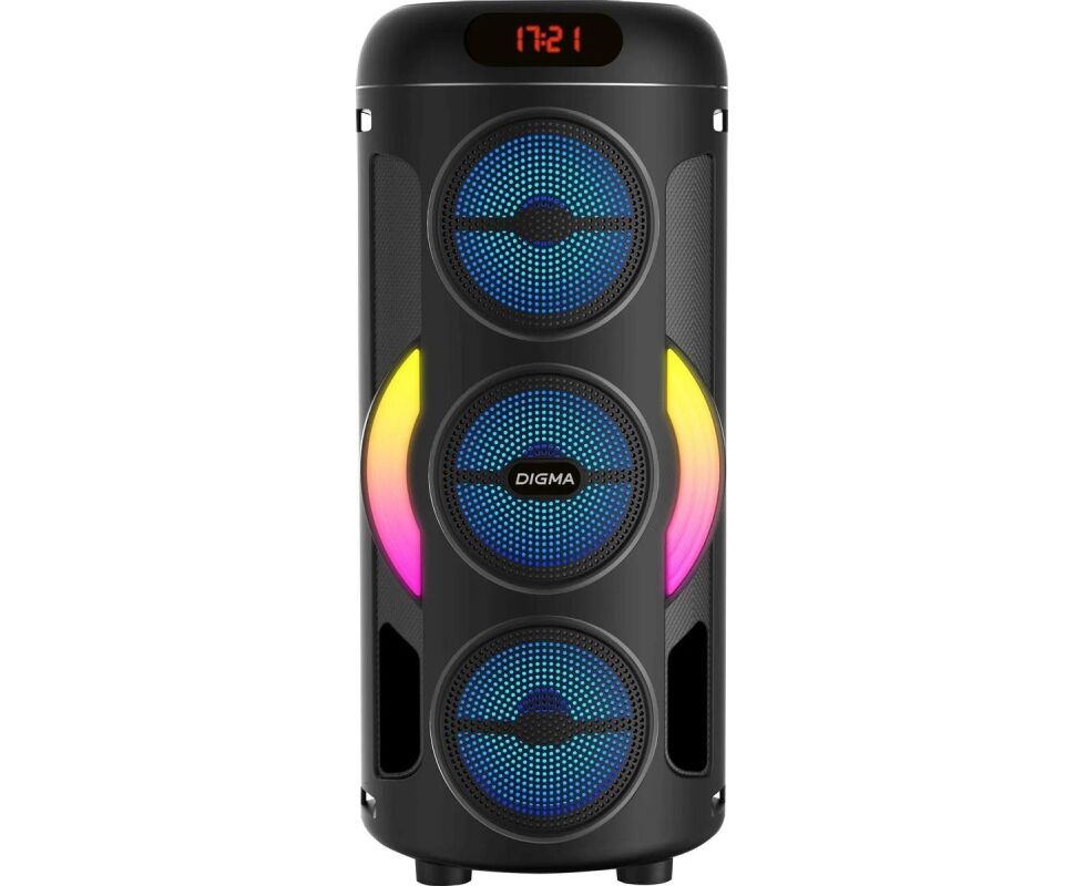 Минисистема Digma D-MC1721 черный