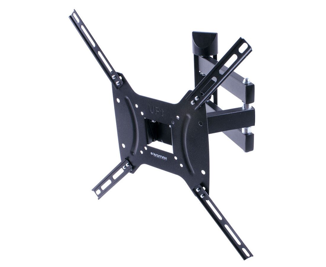 15"-55" Кронштейн для телевизора Kromax DIX-24 черный до 35кг поворотно-выдвижной и наклонный
