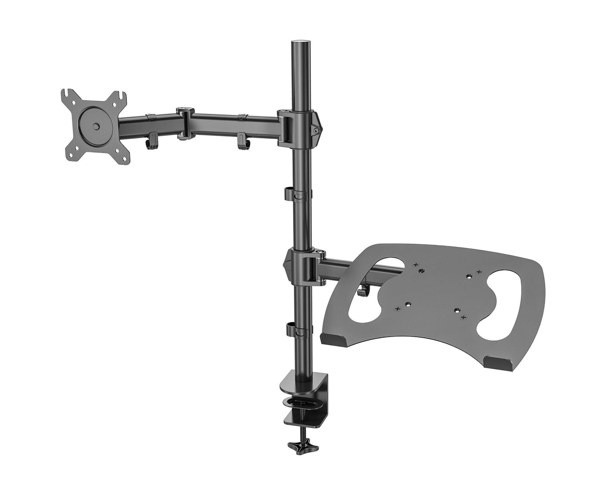 Кронштейн для монитора/ноутбука Cactus CS-VM-LH07-BK черный