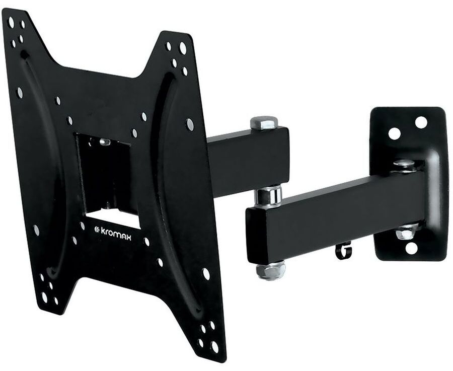 15"-42" Кронштейн Kromax OPTIMA-204 Наклонно-поворотный черный макс.25кг VESA 200x200 мм
