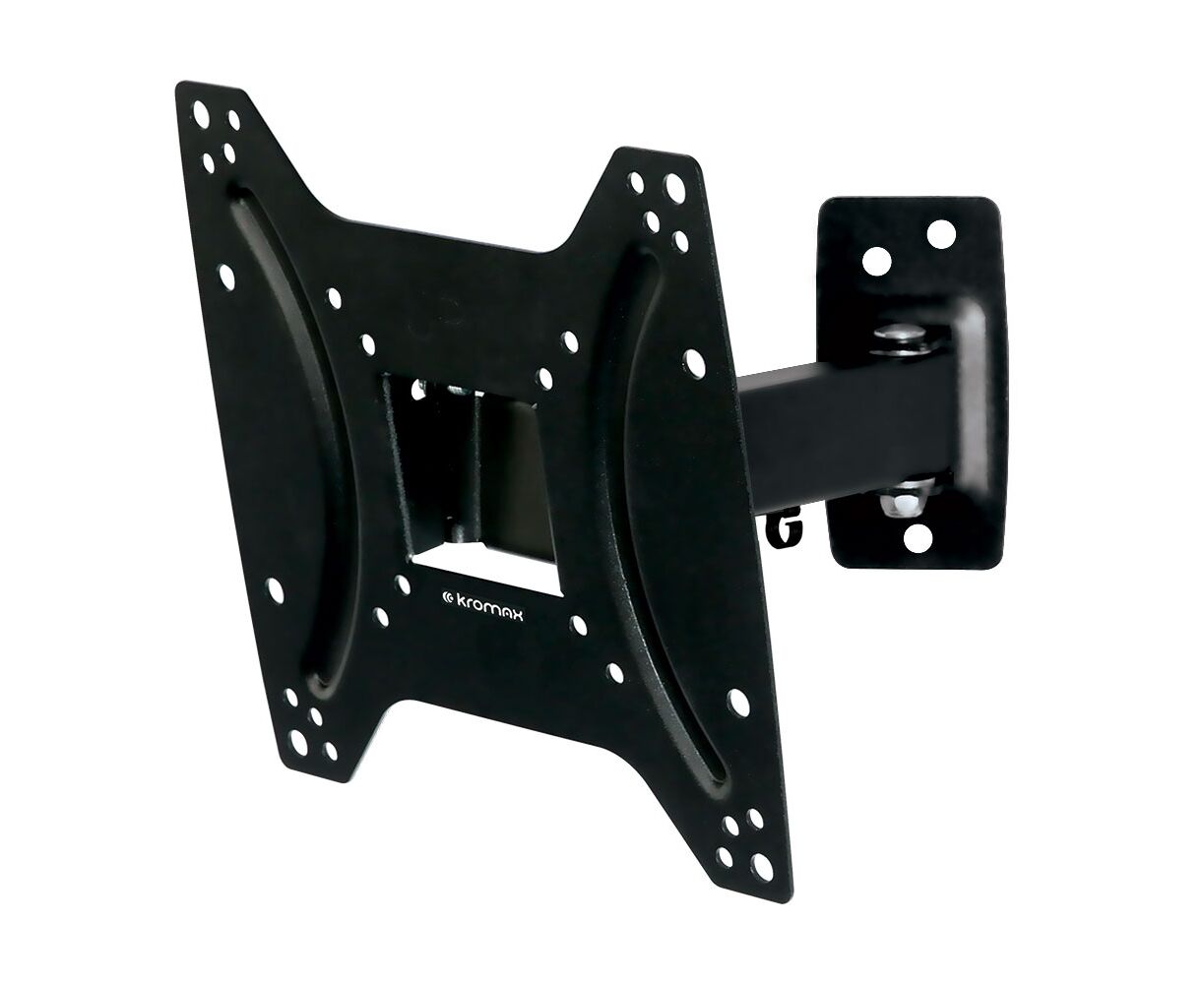 15"-42" Кронштейн Kromax OPTIMA-203 Наклонно-поворотный черный макс.25кг VESA 200x200 мм