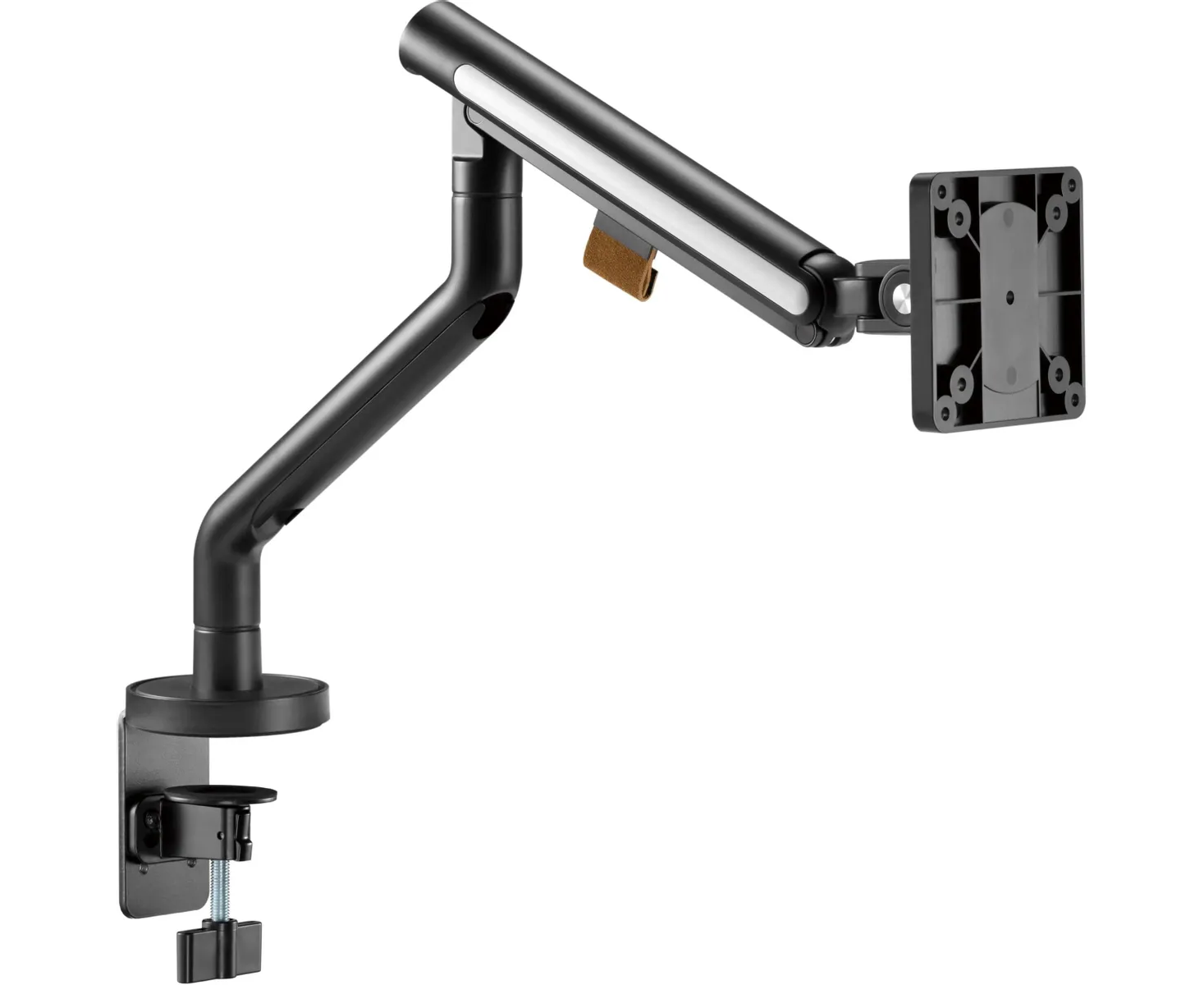 Кронштейн для мониторов Ultramounts UM725 B черный 17"-32" макс.9кг крепление к столешнице поворот и наклон