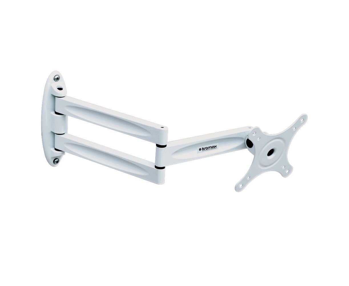 10"-32" Кронштейн Kromax TECHNO-11 Наклонно-поворотный белый макс.15кг
