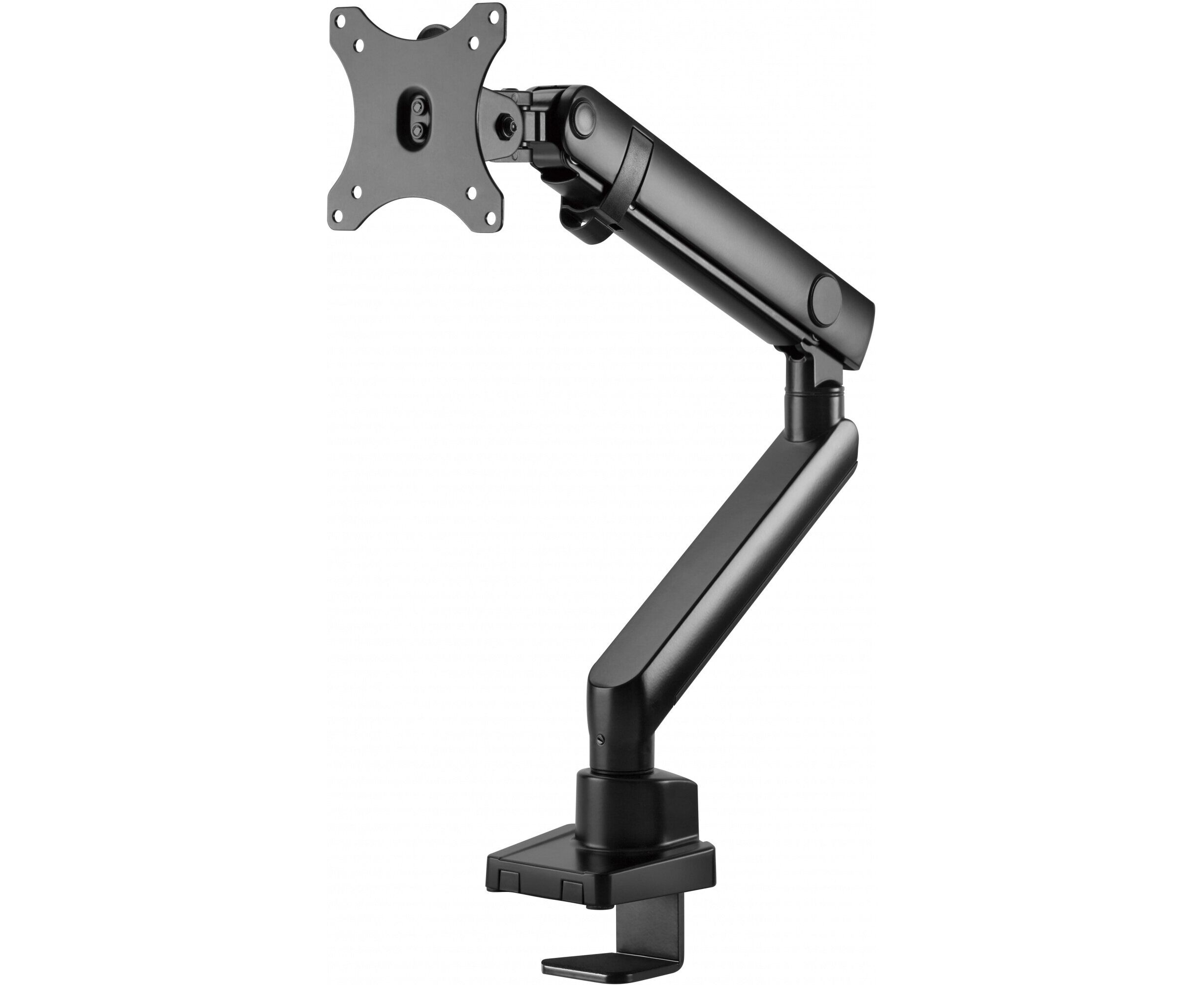 Кронштейн для мониторов Ultramounts UM 709 черный 17"-32" макс.8кг крепление к столешнице поворот и наклон