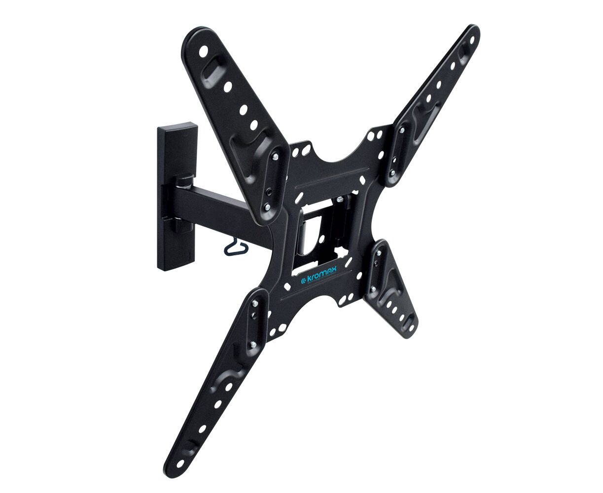 20"-55" Кронштейн Kromax OPTIMA-413 Наклонно-поворотный черный макс 30кг Vesa 400x400